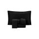 Jogo de Cama 200 Fios - Atuale Preto - King Size - JUMA ENXOVAIS  