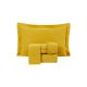 Jogo de Cama 200 Fios - Atuale Mostarda - Queen Size - JUMA ENXOVAIS  